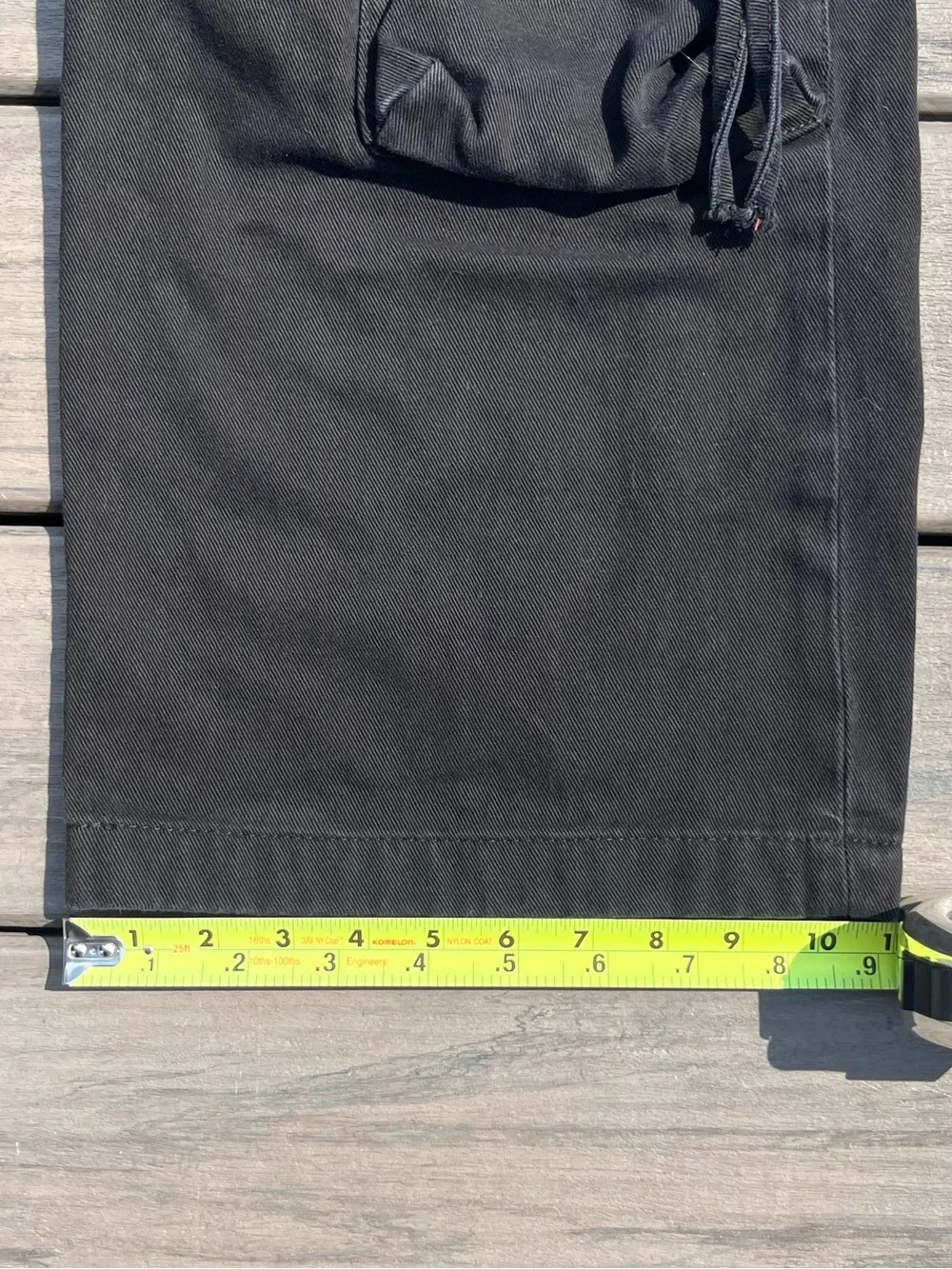 Zara; Solid Black; Wide Leg; Cargo Pants; Large Zipper Utility Pockets; US 31
